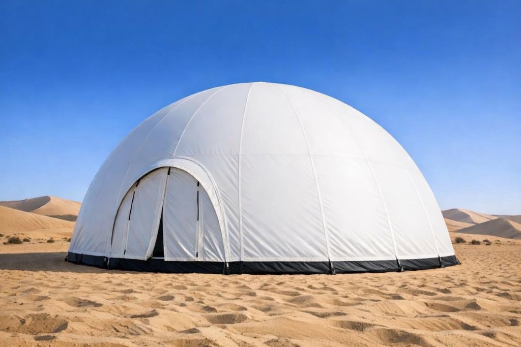 Geodesic dome tents in the UAE