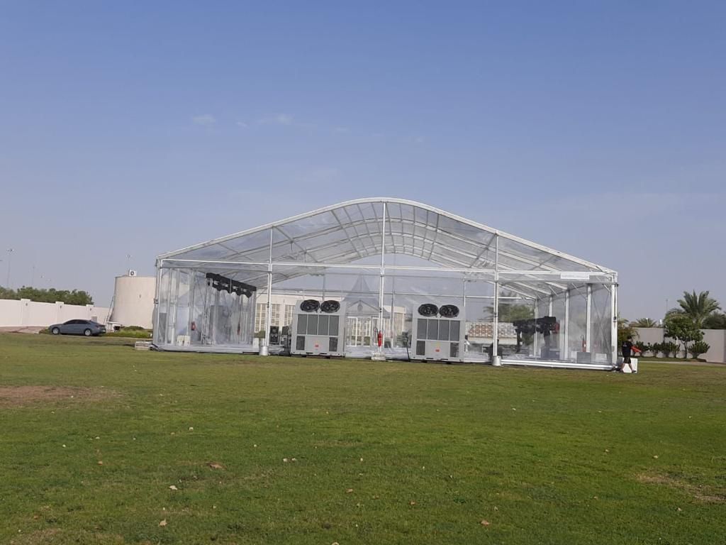 Clear-span event tents in the UAE